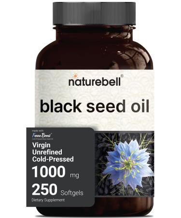 Advanced Unrefined Black Seed Oil, 1000mg Per Serving, 250 Softgels, Cold-Pressed Nigella Sativa, Immune System Booster, Colorless and Odorless, Premium Black Seed Oil Capsules Liquid, Non-GMO - Buy Online on GoSupps.com