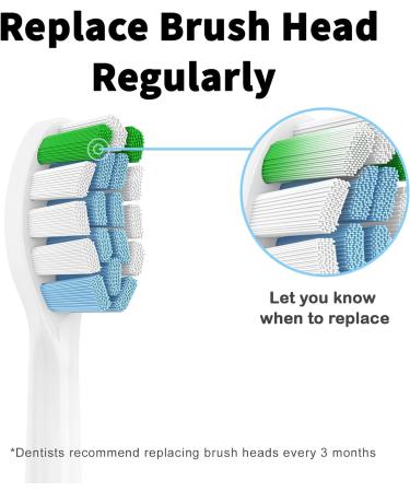 USHON 8 Pack Replacement Toothbrush Heads for Philips Sonicare | Compatible with Snap-on Electric Toothbrushes | Phillips Sonicare Click-on Brush Heads - Buy Online on GoSupps.com