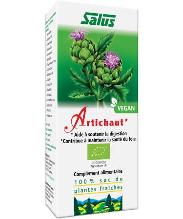 Salus Organic Artichoke Organic Artichoke Juice Supplement Helps with Digestion and Liver Health Vegan No Additives - Buy Online on GoSupps.com