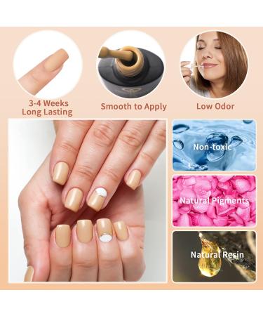 BISHENGYF Halloween Gel Polish Set - 6PCS 10ml Nail Kit for French Manicure & Halloween Nail Art - UV Gel Nail Polish Gifts for Women & Girls (Brown Series) - Buy Online on GoSupps.com