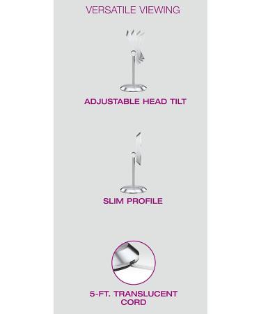 Conair LED Lighted Makeup Mirror - 8x Magnification, Satin Chrome Finish - Buy Online on GoSupps.com