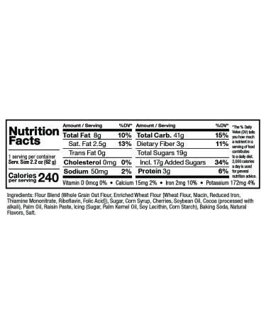 Zee Zees Cocoa Cherry Soft Baked Bars - Nut-Free, Whole Grain, 2.2 oz Bars (24 pack) - Naturally Flavored & Colored - Buy Online on GoSupps.com