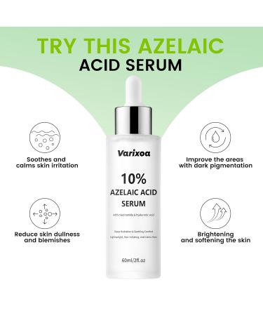 10% Azelaic acid Serum for face Inspired By Korean Skincare K Beauty Azalecic Acid Acido Azelaico Redness Soothing Serum with Azaleic acid Hyaluronic Acid Niacinamide Spot Care(2FL.OZ/60 ML) - Buy Online on GoSupps.com