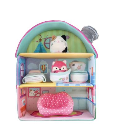 Squishville by Squishmallows SQM0049 Fifi s Cottage Townhouse Two 2 Mini-Squishmallow and 4 Furniture Accessories Irresistibly Soft Plush Toys 3 Floors to Explore