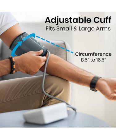 Buy Blood Pressure Monitor - Accurate Upper Arm Sphygmomanometer for Home Use | High Heart Rate Digital BP Cuff Machine - Essential for Hypertension & Pregnancy - Buy Online on GoSupps.com