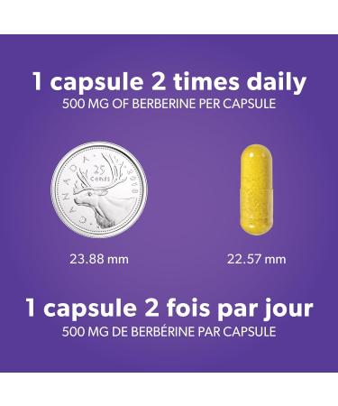 Preferred Nutrition - Berberine 180 VCaps 1000mg daily serving Cardiovascular Health & Support Blood Sugar Metabolism - Berberine Supplement - High potency - 500mg per capsule - 90 day supply 180 count (Pack of 1) - Buy Online on GoSupps.com