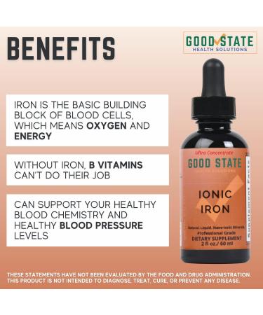 Good State Liquid Ionic Iron Ultra Concentrate - 2 mg, 100 Servings - Buy Online on GoSupps.com