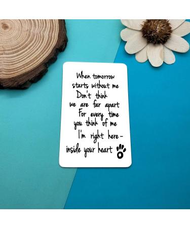 Loss of Pet Wallet Card Gifts Pet Memorial Card Sympathy Gifts for Men Women Family Dog Cat Remembrance Gift for Pet Lover in Memory of Dog Cat Gifts Memorial Gift for Friends Coworker Family - Buy Online on GoSupps.com