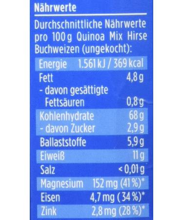 Davert Quinoa Mix - Millet Buckwheat Cooking Bag (3 x 250g) | Organic Superfood for Easy Meals | International Shipping Available - Buy Online on GoSupps.com
