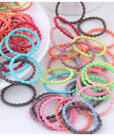 200-Piece Colorful Elastic Hair Tie Set for Kids | Ponytail Hair Bands & Accessories for Little Girls - Buy Online on GoSupps.com