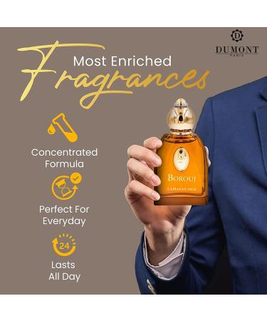 Dumont BOROUJ LAMASAT OUD - 85ml Travel Size - Arabic Inspired Unisex Perfume for Men & Women - Musky Woody & Oriental Fragrance - Long Lasting Cologne Mist & Body Spray - for Him & Her - Buy Online on GoSupps.com