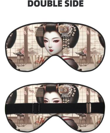 Unisex Double-Sided Japanese Geisha Eye Mask | Sleep Shade Cover for Ultimate Rest - Buy Online on GoSupps.com