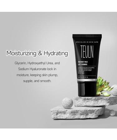 2.0 Instant Face Lift Cream Instant Face Tightener Smoothing Fine Lines Deep Wrinkles and Pores Rapidly Improves the Look of Aged Skin 1.01oz Black - Buy Online on GoSupps.com