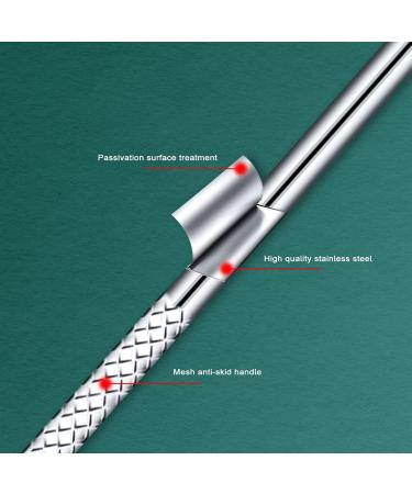 YOXIER Stainless Steel Acne Extractor Professional Acne Removal Tool Ultra-fine Cell Pimples Blackhead Clip Stainless Steel Acne Needle Tweezers G - Buy Online on GoSupps.com