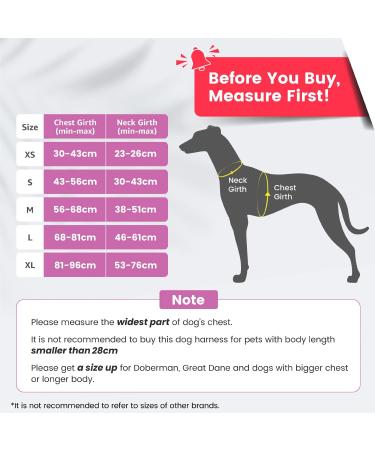 Pawaii Dog Harness for Small Dogs - Anti-Pull Reflective No-Choke Breast Harness with Handle (XS Orchid Purple) - Perfect Fit for Comfort - Buy Online on GoSupps.com