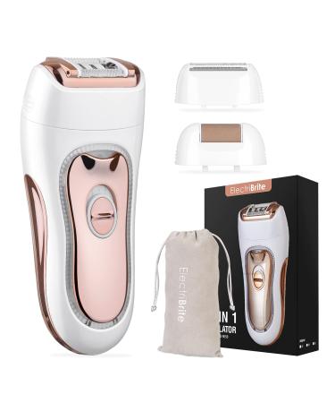 Epilator for Women - 3 in 1 Epilators Hair Removal for Women with Lady Shaver and Callus Remover, Electric Tweezers Face Hair Remover for Legs, Bikini, Arms Gold
