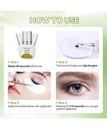 New Sensitive Eyelash Extension Glue | No Fume Lash Adhesive for Sensitive Eyes | 6-7 Weeks Retention (5ml) - Buy Online on GoSupps.com