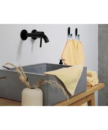 Zollner 10 Set Soft Cotton Washcloths - 30x30 cm Yellow Hotel Quality Towel with Hanger - Strong & Washable up to 60 C - Ideal for Home & Travel - Buy Online on GoSupps.com