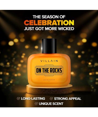 Bloom Beauty Villain On The Rocks Eau de Parfum for Men | Woody & Citrus Long Lasting Fragrance - 100ml - Buy Online on GoSupps.com