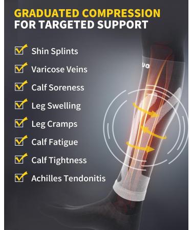Shop Cambivo Calf Compression Bandages & Support Stockings for Men & Women - Blue S-M - Ideal for Sports Running & Swelling Relief - Buy Online on GoSupps.com