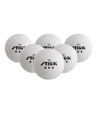 STIGA Twelve 3-Star Table Tennis Balls 40 Mm Two 6 Packs White