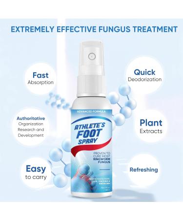Athlete's Foot Spray 30ml - Easy Treatment for Foot Fungus - Blue - Buy Online on GoSupps.com