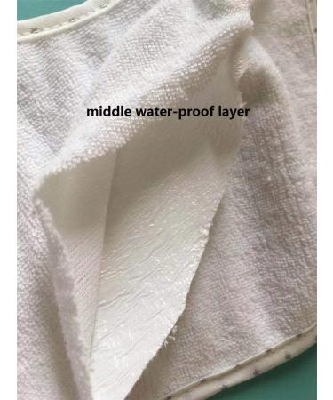 Baby's 7-Piece Double Layer Cotton Drooling Bibs Set - Soft & Absorbent (Pink, Waterproof) - Buy Online on GoSupps.com