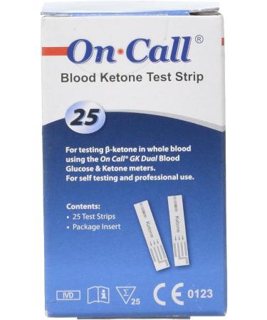 2 x 25 Blood Ketone Test Strips for The On Call Dual Ketone & Glucose Digital Meter - Buy Online on GoSupps.com