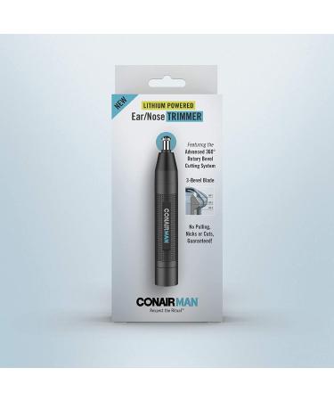 ConairMan Cordless Ear and Nose Hair Trimmer for Men - Lithium Powered with 3-Bevel Blade - Buy Online on GoSupps.com