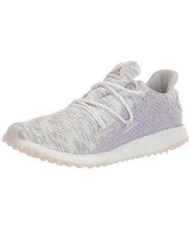 adidas Women's W Crossknit DPR Golf Shoe 9.5 Ftwr White/Glory Purple/Purple Tint