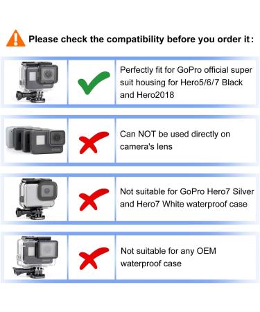 Soonsun 3 Pack Dive Filter for GoPro Hero 5 6 7 Black Super Suit - Red Light Red and Magenta Filters - Enhance Underwater Colors for Video and Photography - Buy Online on GoSupps.com