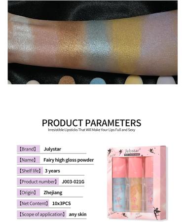 Layhou Julystar Highlighting Powder Set Natural Dimensional Brightening Face Contour Body Highlighter - Buy Online on GoSupps.com