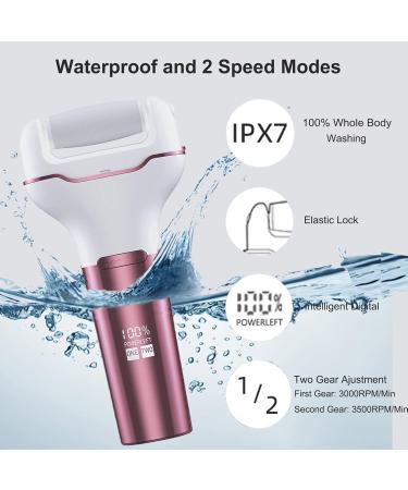 XinBarber Pedicure Sets for Feet Electric Foot File Callus Remover Waterproof Hard Skin Remover Foot with 3 Rollers and 2 Speeds Professional Pedicure Tools Gift Kit for Cracked Heels Callus Dead Skin - Buy Online on GoSupps.com