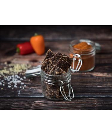  CRAFTSMAN FINEST FOODS Craftsman Beef Jerky Hemp 500 g | Made in Germany - Bavaria | Jerky Beef Set 10 x 50 g | 100% Natural | 100% Beef | High Protein 68% | Dry Meat Biltong Hemp | Sugar Free - Buy Online on GoSupps.com