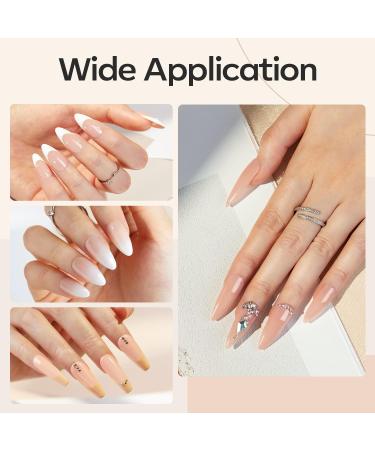Modelones 8-in-1 Gel Nail Polish Builder Neutral Nude Brown 15ml - Nail Strengthener, Extension Gel, Base & Glue Gel in Bottle - Pack of 1 - Buy Online on GoSupps.com