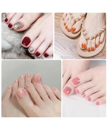 Toe Separator Silicone - 16-Piece Gel Toe Spreader Tool | Reusable Nail Polish & Pedicure Accessories | Floral Pattern | For Men & Women - Home & Salon Use - Buy Online on GoSupps.com