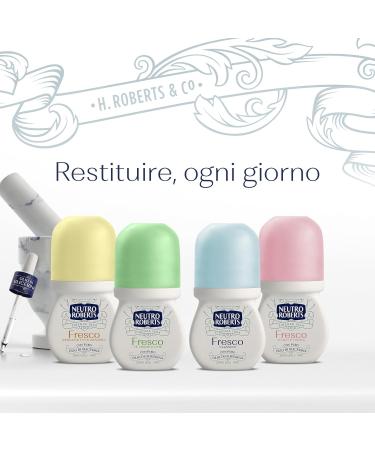  Neutro Roberts Neutro Roberts Classic Roll-On Fresh Roll-On Aluminum Salt-Free No Staining with Pure Glycerin Oil Deodorant for Men and Women 100% Recycled Plastic 50 ml 48h - Buy Online on GoSupps.com