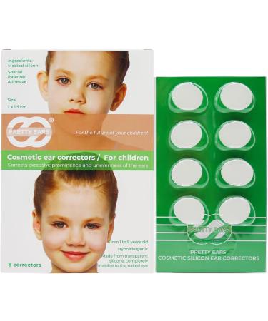 Cosmetic Ear Correctors for Children - 4 Pairs of Transparent Medical Grade Silicone Ear Tape for Non-Surgical Protruding Ear Correction | Safe for Toddlers & Kids - Buy Online on GoSupps.com