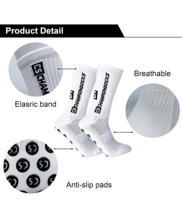 Shop 3 Pairs of Premium Football Socks for Men - Grip & Stopper Soccer Socks | International Shipping - Buy Online on GoSupps.com