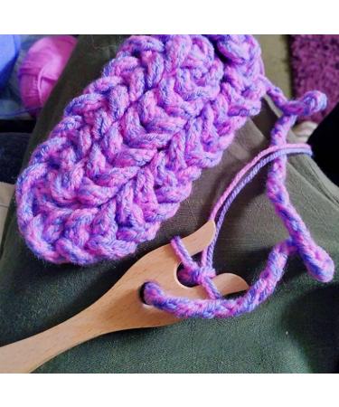 Lucet Fork and Needle Kit - 8Pcs Wooden Crochet Fork Set for DIY Bracelet and Necklace Weaving - Buy Online on GoSupps.com