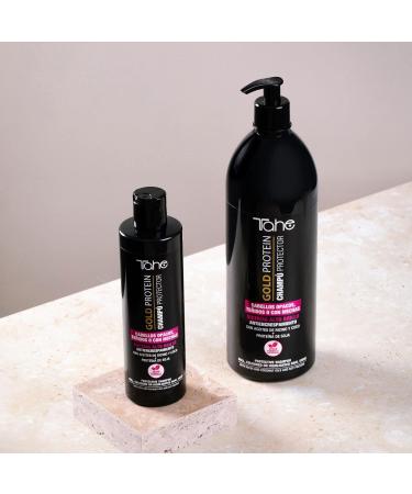 Tahe Gold Protein Shampooing Protecteur Cheveux Color s avec huiles de Ricin et de noix de Coco et Prot ines de Soja (1000 ml) - Buy Online on GoSupps.com