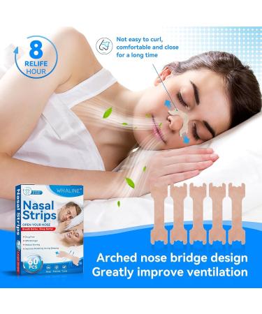 Chimoo Nose Paving Strips - 60 Pieces Anti-Snore Skin-Colored Nose Strips for Allergies & Runny Nose Relief (66x19mm) - Buy Online on GoSupps.com