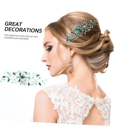 Didiseaon Wedding Headpiece for Bride Aesthetic Hair Accessories Bride Headpiece Bride Hair Accessories Decorative Hair Combs for Women Sturdy Hair Comb Crystal Metal Hair Piece - Buy Online on GoSupps.com
