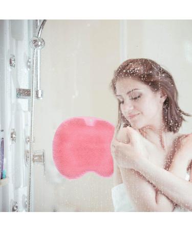 Yusheng Silicone Foot Scrubber Non-Slip Shower Back Scrubber with Suction Cup | Gentle Cleaning Brush for Women Easy to Clean Red - Buy Online on GoSupps.com