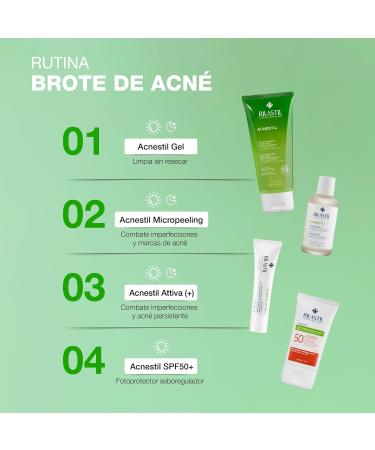 Rilastil Acnestil Anti-Spot and Moisturizing Cleansing Gel cleanses without drying with panthenol ceramides and hyaluronic acid for combination or oily acne-prone skin - 100 ml - Buy Online on GoSupps.com