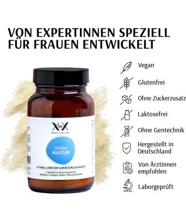 Xbyx Darm Kultur 60g - Vegan Lactose-Free Gluten-Free Synbiotic | Premium Intestinal Support from Germany | 30 Portions - Buy Online on GoSupps.com