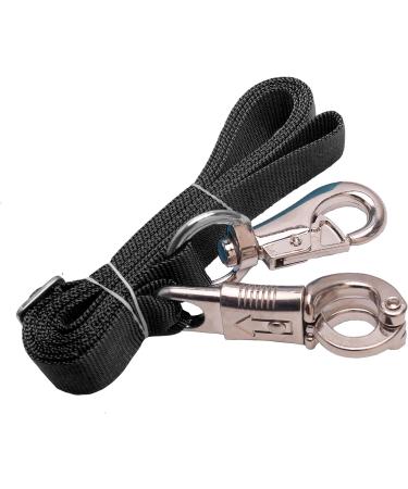 Loaged Adjustable Nylon Cross Tie (2 Pack) - Black - 44.5 to 78.3 - Panic Snap and Bull Snap - Buy Online on GoSupps.com