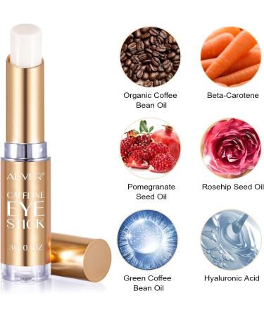 Uocasi Caffeine Eye StickEye Cream Stick With Caffeine 2 Pieces Brighten Eye Cream Stick for Dark Circles and Puffy Eyes and WrinklesTightening Balm Antiaging Moisturizing Eye Balm Eye Care - Buy Online on GoSupps.com
