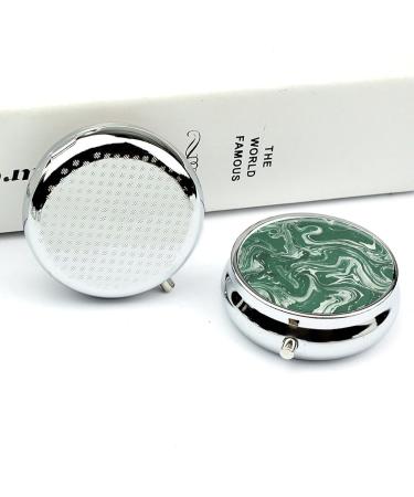 Travel Pill Box with Marble Pattern | 3 Compartment Portable Pill Organizer for Purse & Pocket - Buy Online on GoSupps.com