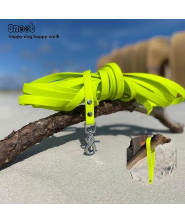 10m Neon Yellow Dog Leash - Durable Towline with Hand Loop Water & Dirt Repellent for Strong Dogs - Buy Online on GoSupps.com